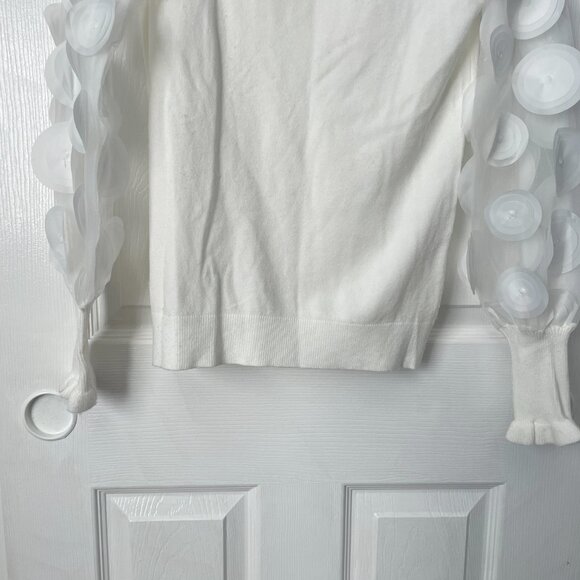 Sioni Milano Appliqué 3D Sleeves Sweater Small - Picture 4 of 6